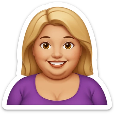 Fat women fart sticker