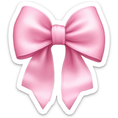 baby pink bow sticker
