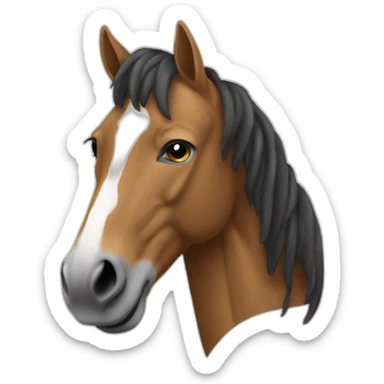 Cheval qui chante du rap sticker