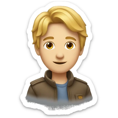 Une main qui lève les 2 premiers doigts  sticker