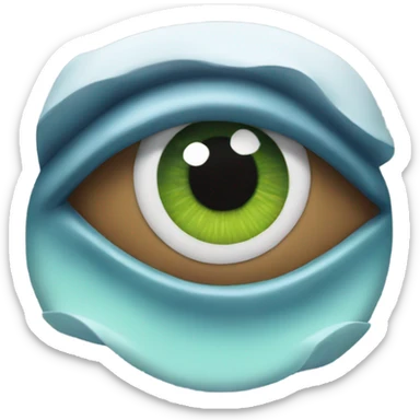 Eye roll wave  sticker