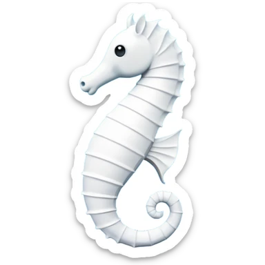 make a minimalist image of a sea horse and make it look like a J sticker