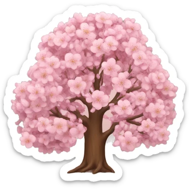 Tree with blossoms  sticker