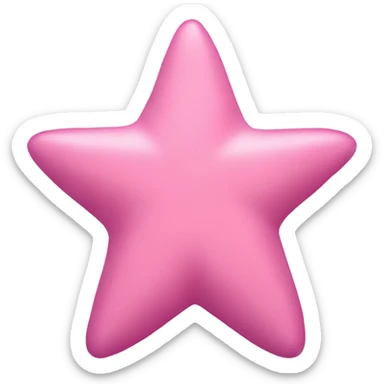 Estrella de mar color rosado claro sticker