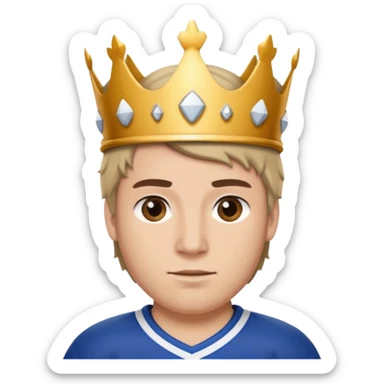 King Hockey player sticker