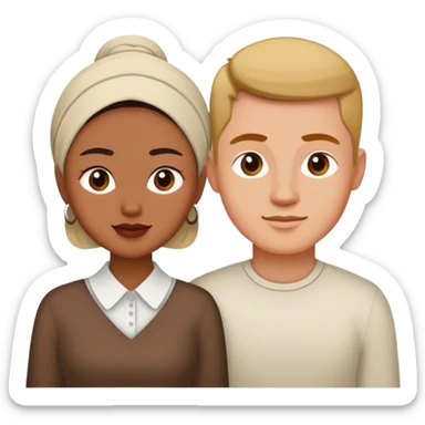 Couple Indonesian and Latvian sticker