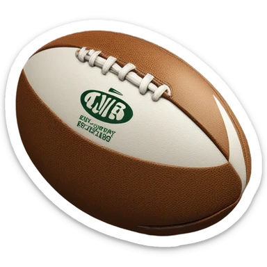 rugby ball sticker
