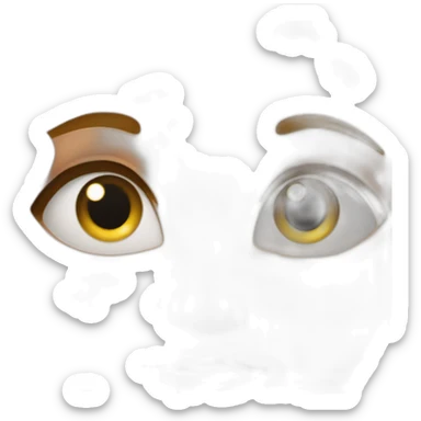 Swirl in a girls eyes staring at boy sticker