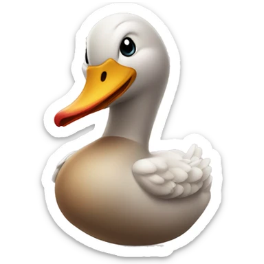 Pato mandando un beso sticker