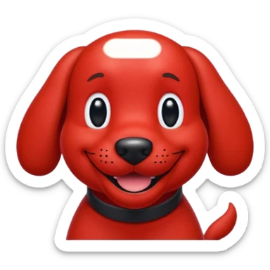Clifford the big red dog sticker emoji sticker