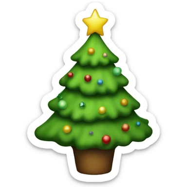Christmas tree sticker