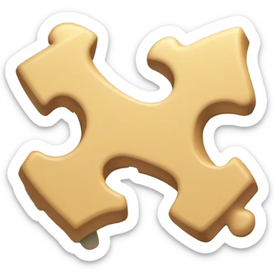 two puzzle pieces  sticker