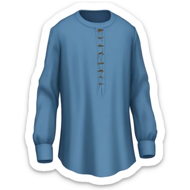 medieval shirt blue sticker