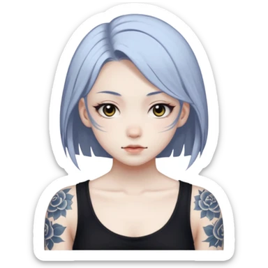 Sukuna megumi form white tatoos sticker