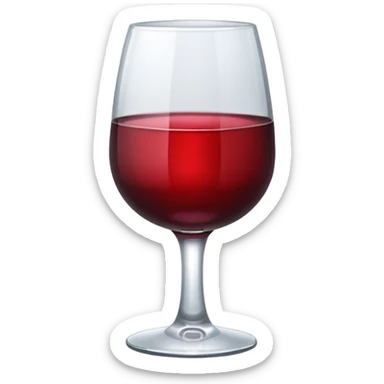 Shot glass of wine sticker