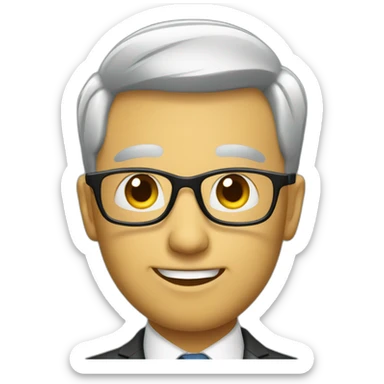 A business gentleman sticker