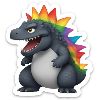 Gay Godzilla  sticker