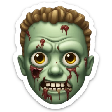 Zombie avec une epée sticker