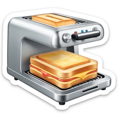 Steel Croque monsieur machine sticker