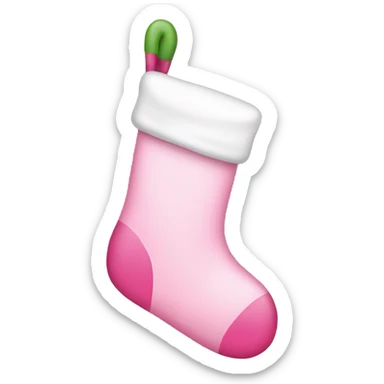 pink stocking sticker