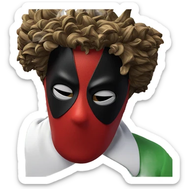 masked boy in solitude sticker