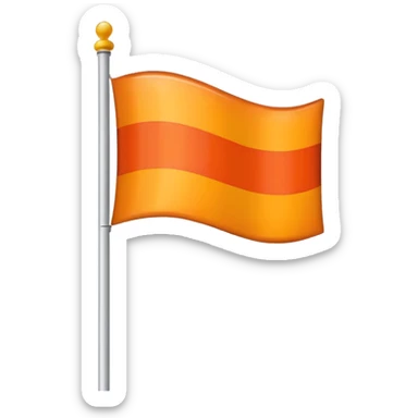 a flag with these colours: 🧡 sticker
