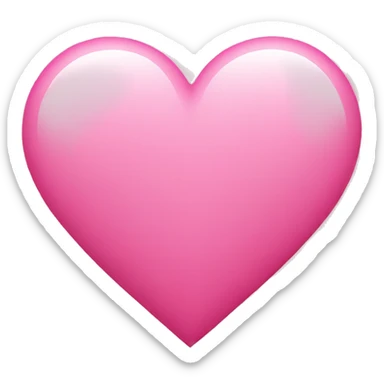 Pink heart  sticker