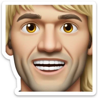 Alexander Ovechkin Realistic face without one tooth sticker