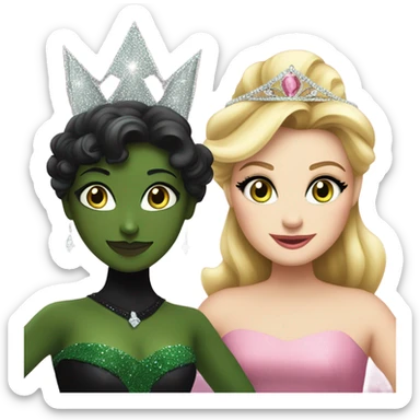 Glinda and Elphaba sticker