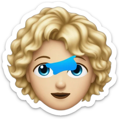 meg ryan with blue eyes sticker