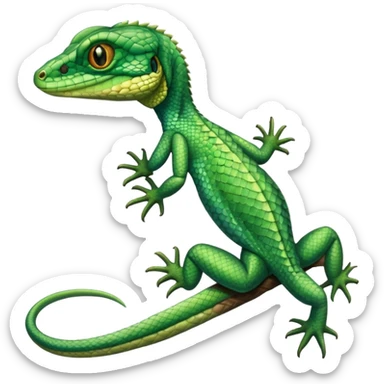 spectacled lizard sticker