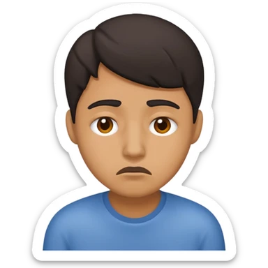 personita cansada o mareada, persona de color  sticker