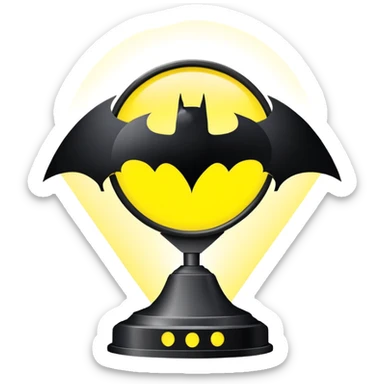 Batman signal but it says stevo sticker
