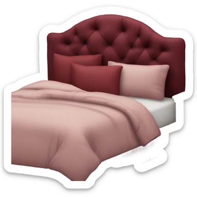 burgundi bed sticker