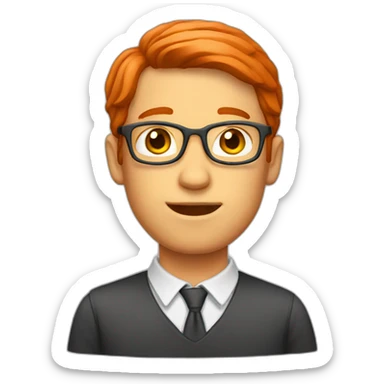 Red-hair-english-teacher sticker