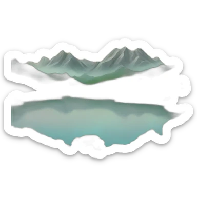 Mountains sticker