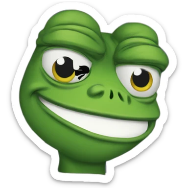 pepe the frog with a scotland flag sticker