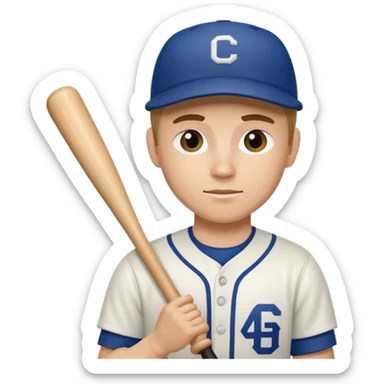 baseball player sticker
