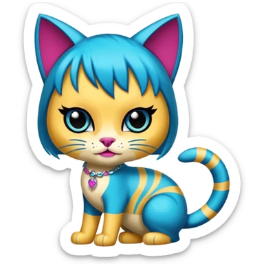 Monster high Cleo de nill cat animal sticker