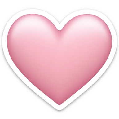 Light pink heart sticker