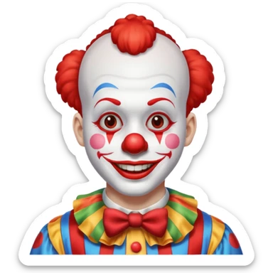 lowerfade haircut clown sticker