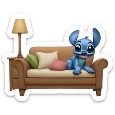 Stich living common life sticker