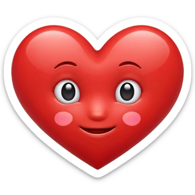 cute heart emoji  sticker