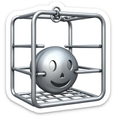 Castity cage bdsm style sticker