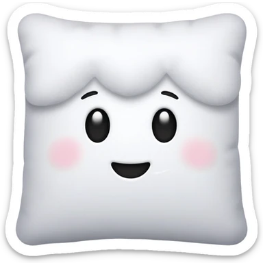 fluffy pillow sticker