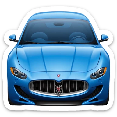Blue Maserati sticker
