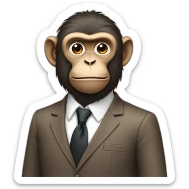 monkey manager full body sticker