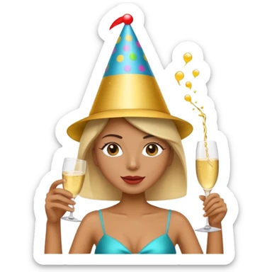 gen z party emoji  sticker
