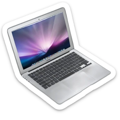 macbook air，isometric view sticker