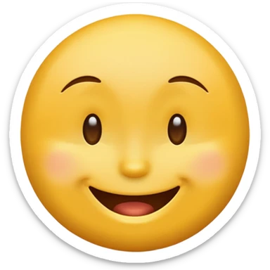 classic yellow emoji face performing a different gesture sticker